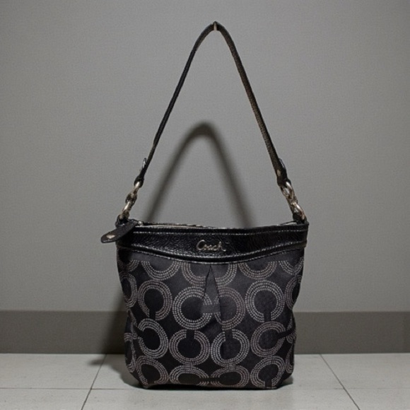 Coach Ashley Dotted Op Art Shoulder Bag